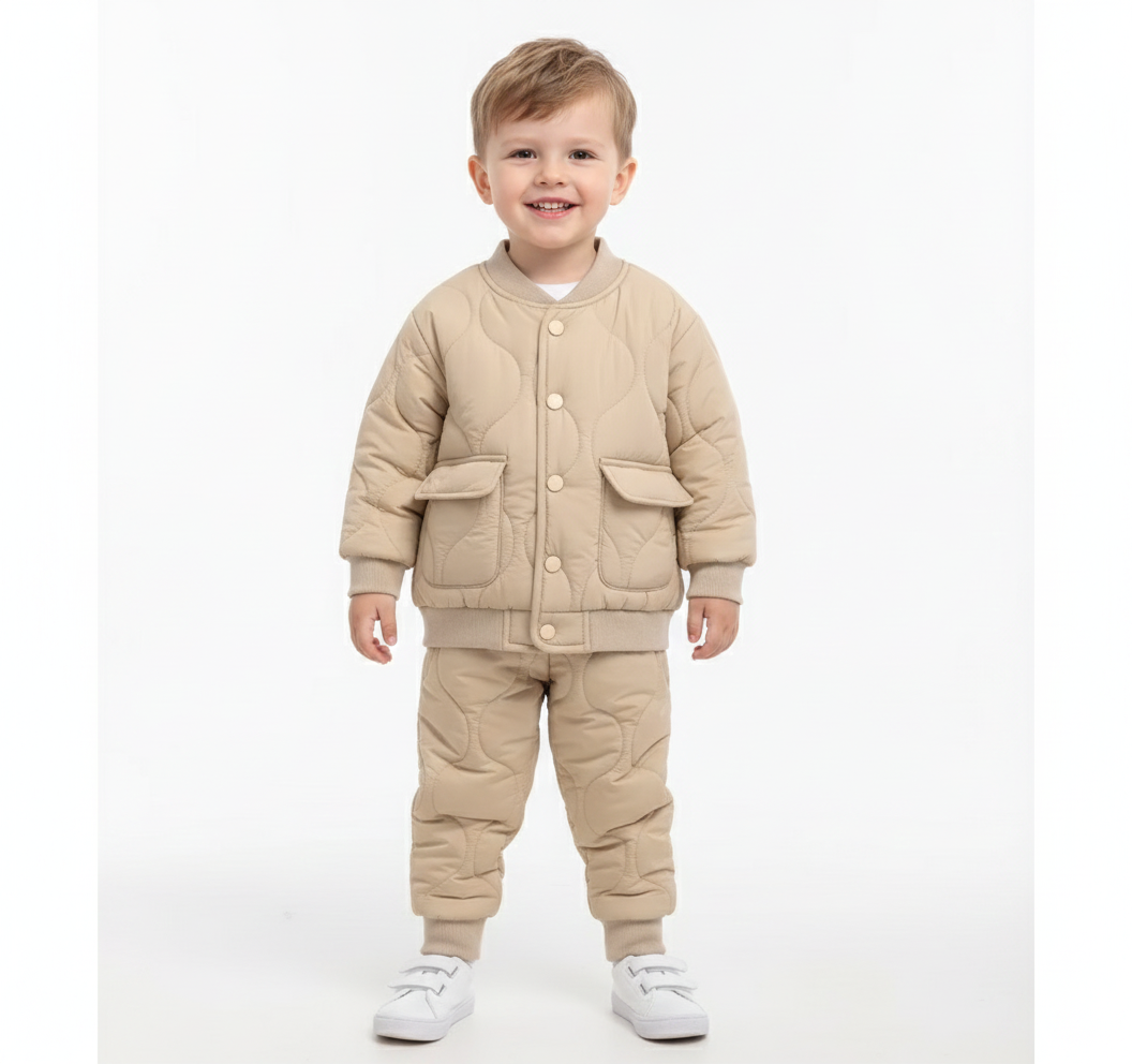 The Varsity Quilted Puffer Suit