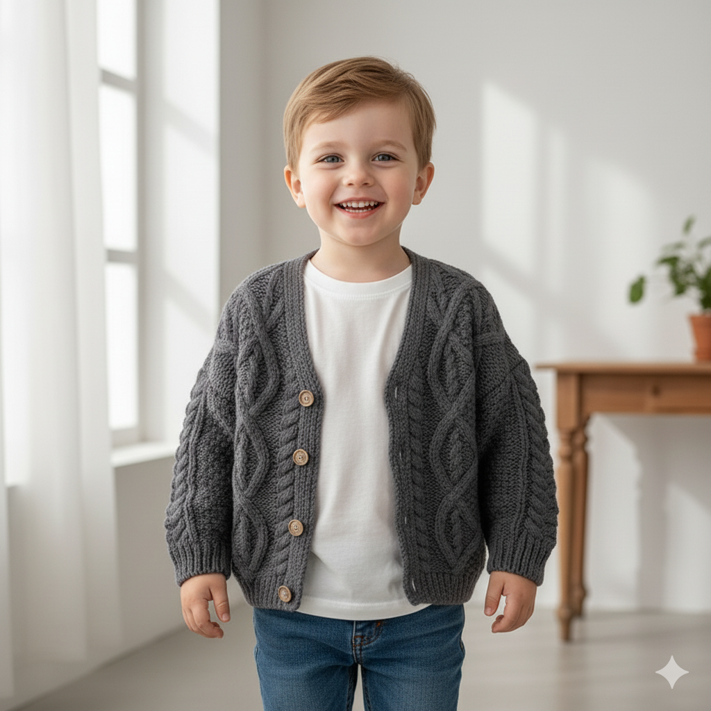 Chunky Knit Kids Cardigan