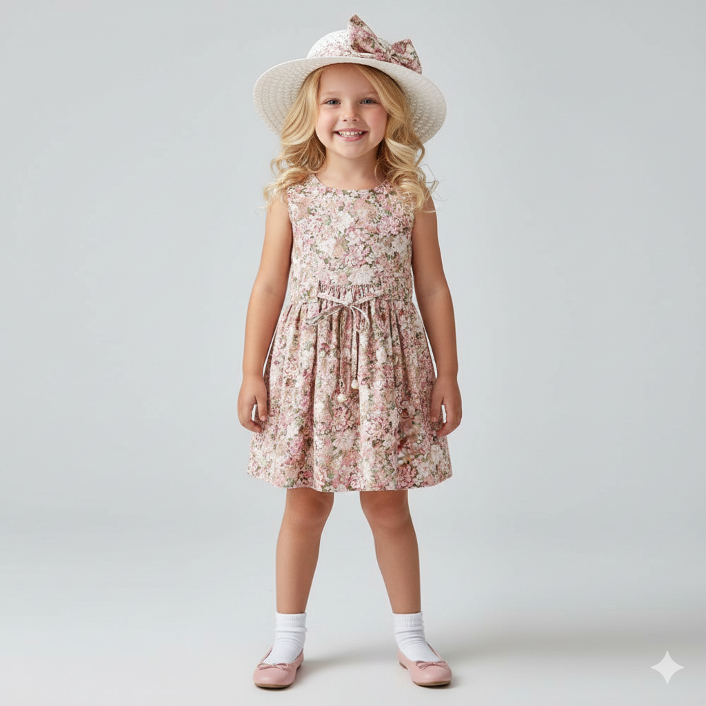 Floral Girl Sleeveless Dress