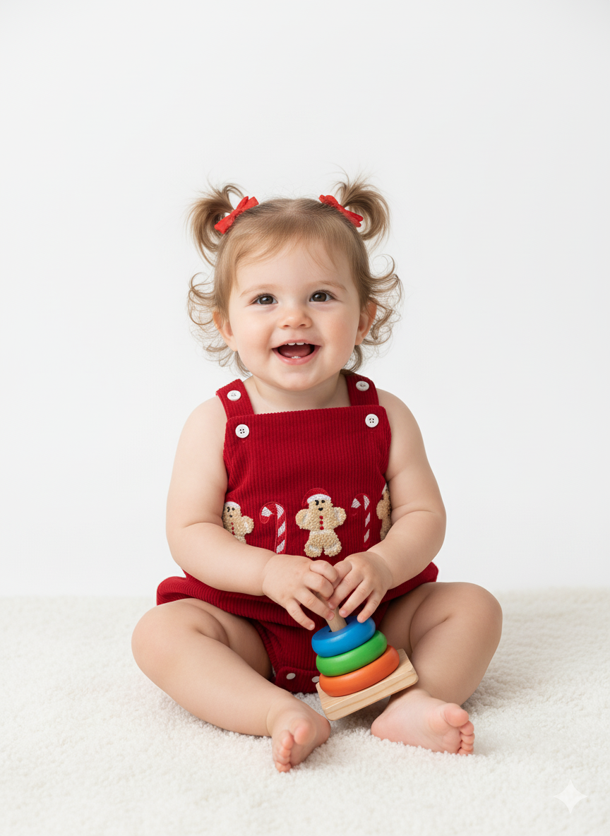 The Little Holly Christmas Romper