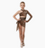 Girl's Leopard Print Latin Dance Dress
