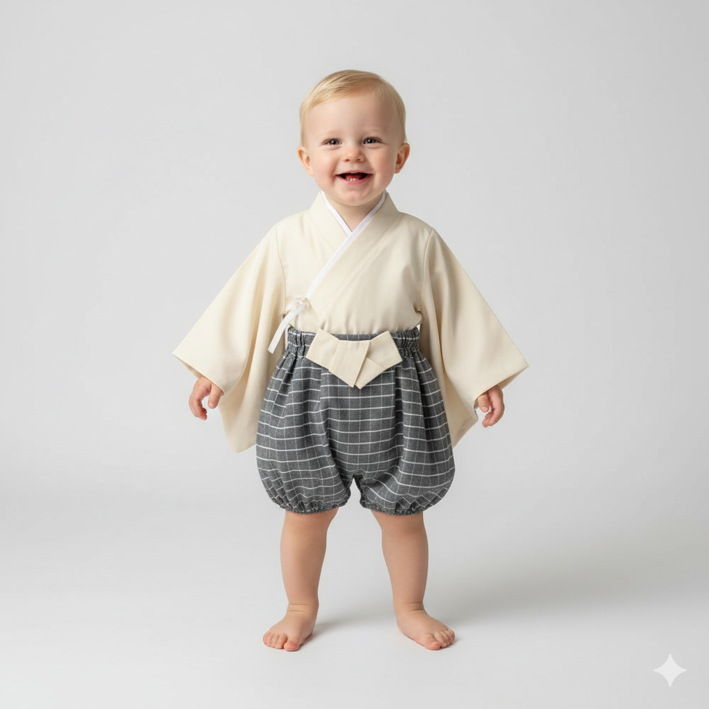 Kimono Style Baby Romper