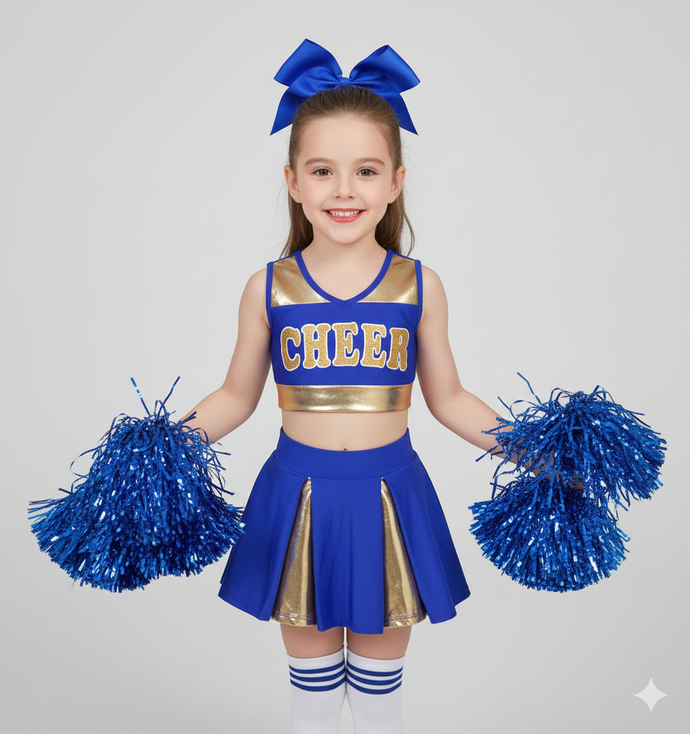 Kids Cheerleader Uniform Outfit