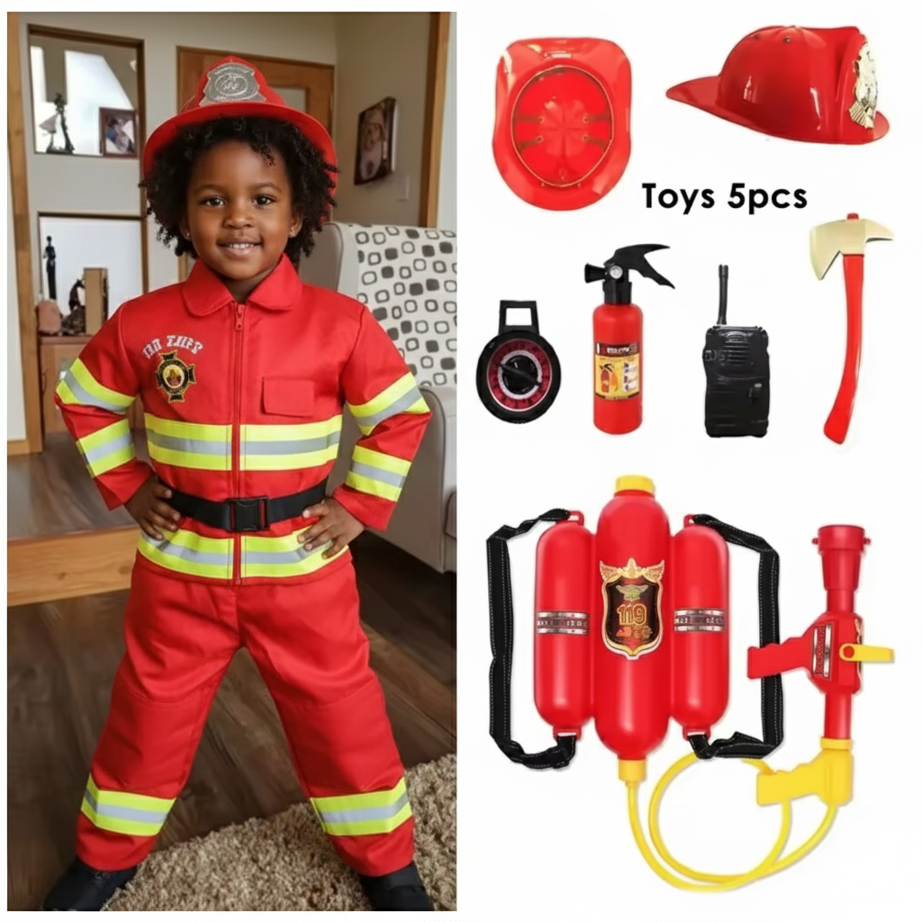 Kids Firefighter Costume