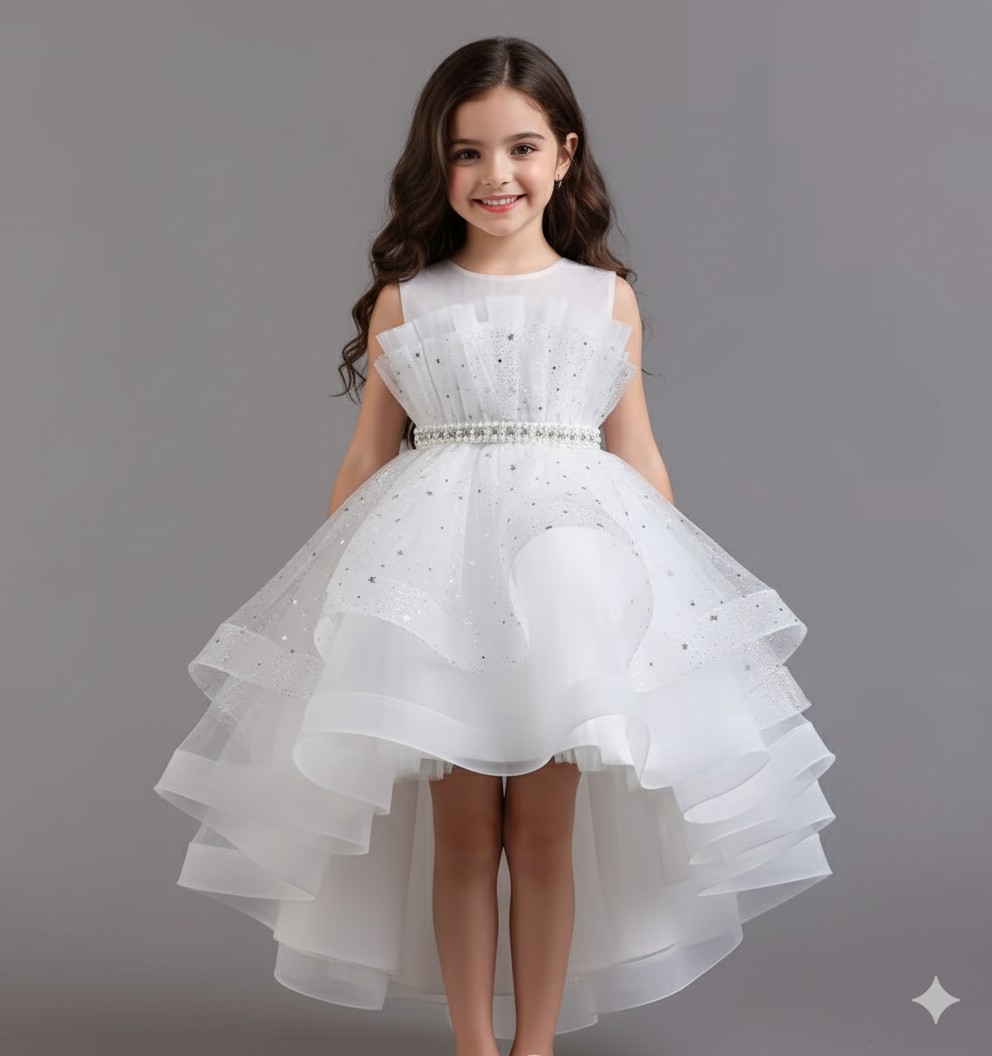 Girl's High-Low Tulle Dress