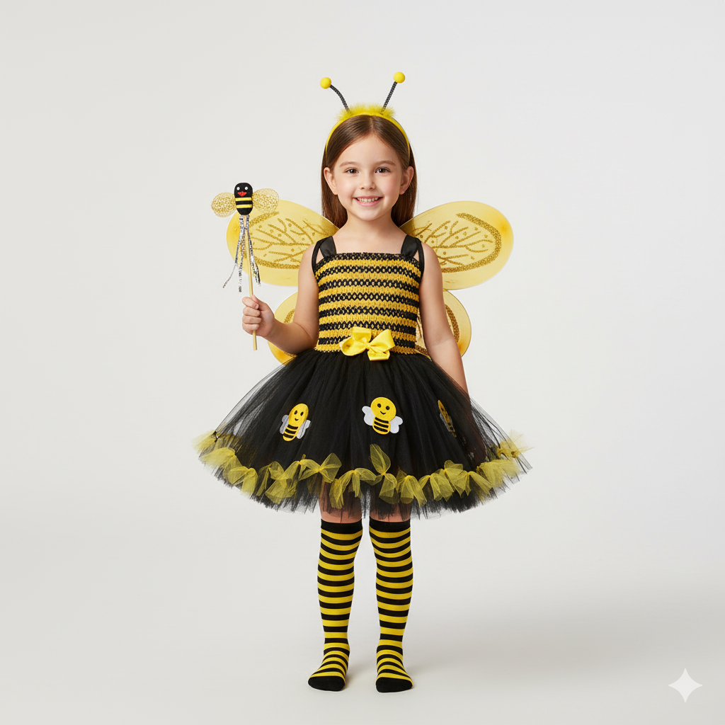 Girls Bumblebee Costume