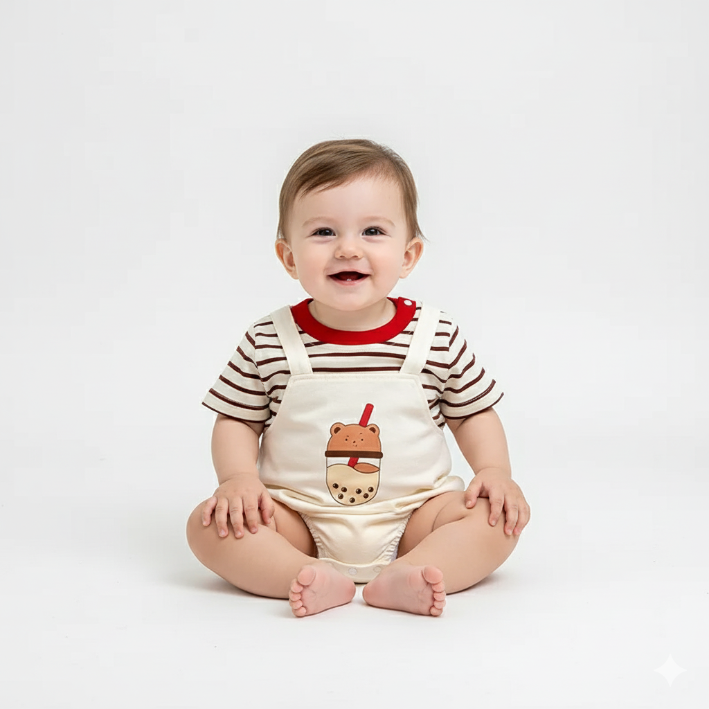 Baby Bubble Tea Romper