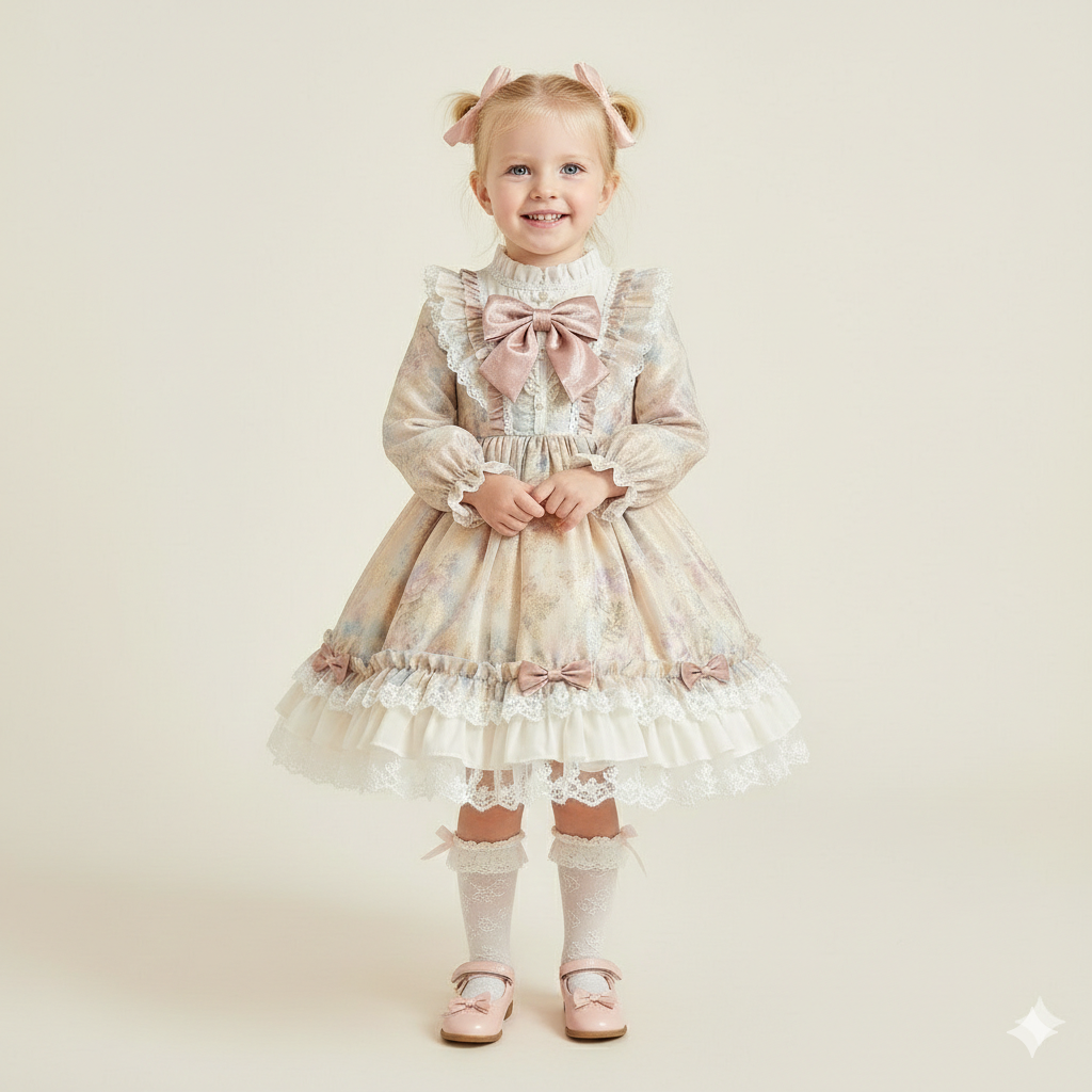 Long-Sleeve Vintage Lolita Princess Dress