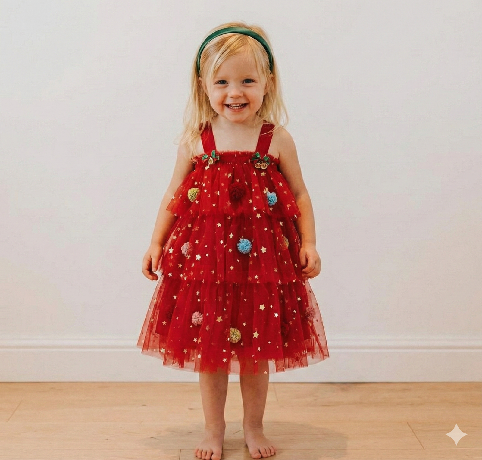 Girls Christmas Tree Dress
