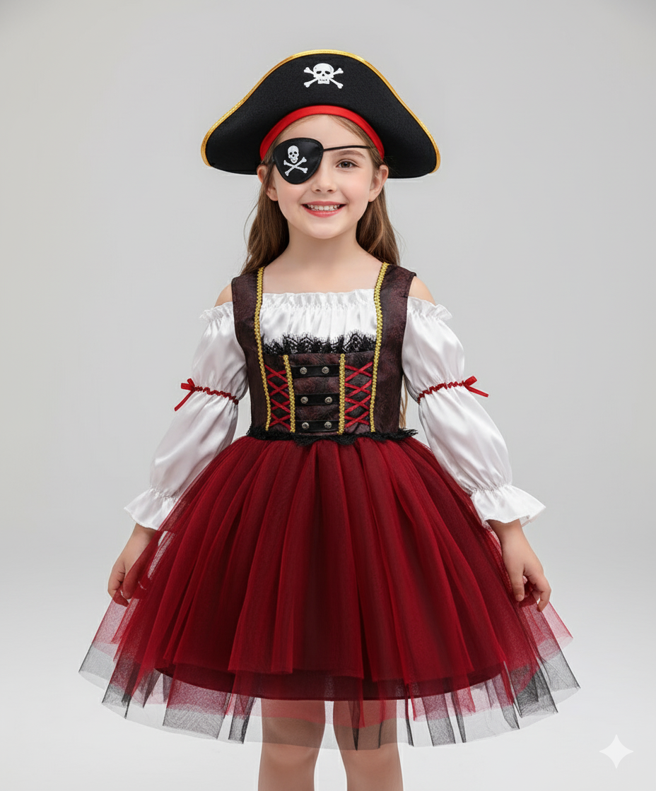 Girl's Pirate Princess Costume - Halloween Adventure Dress