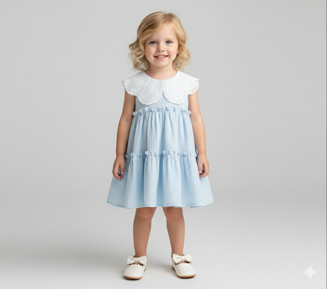 Lace Bodice Tiered Summer Dress