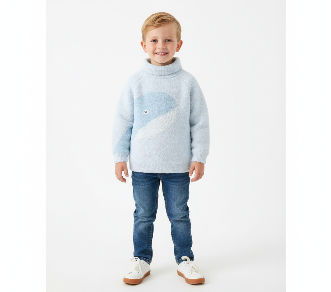 The Critter Cuddle Plush Turtleneck Sweater