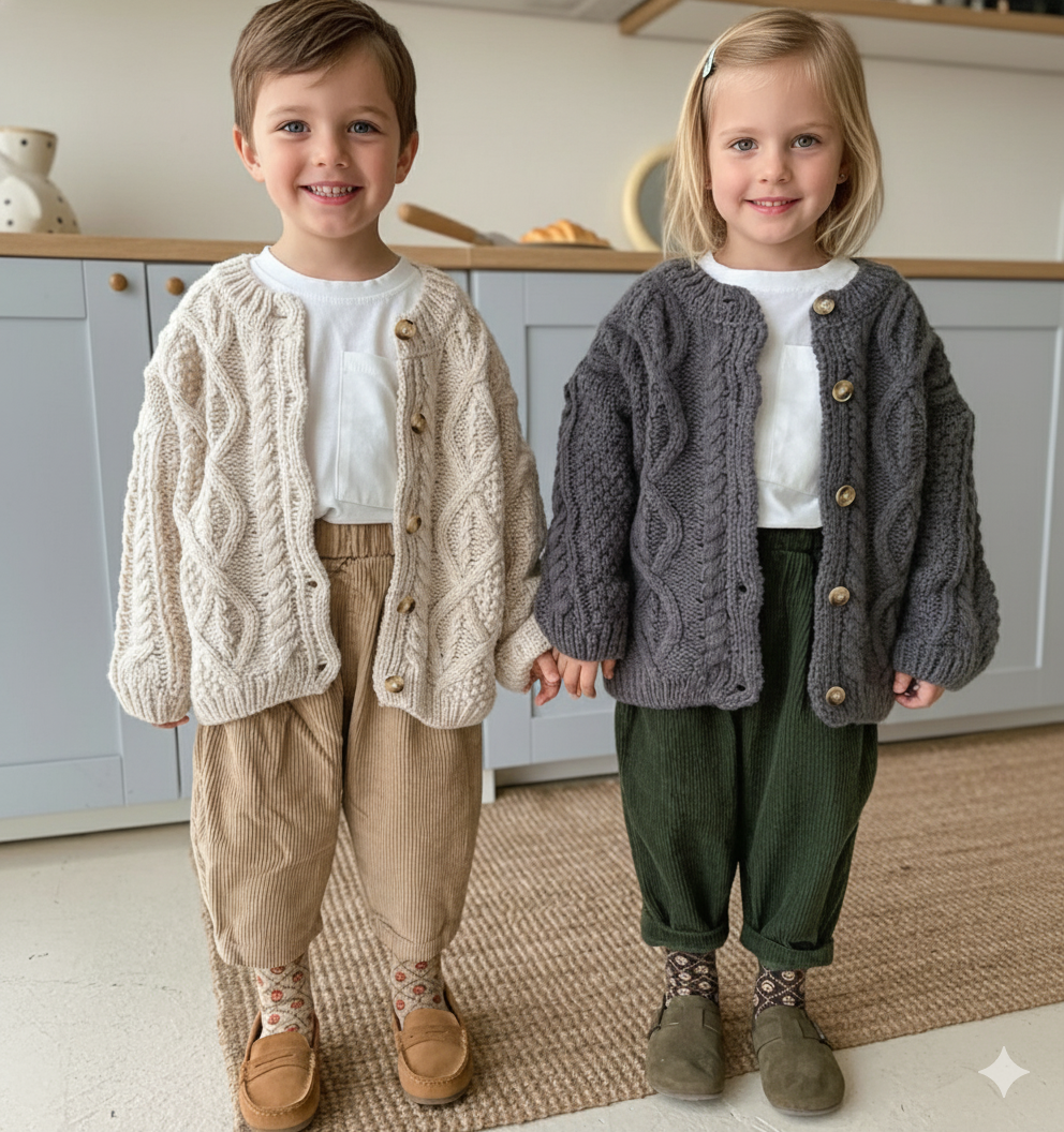 Chunky Knit Kids Cardigan