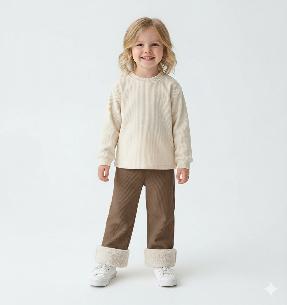 CloudLuxe Fleece-Lined Wide-Leg Pants