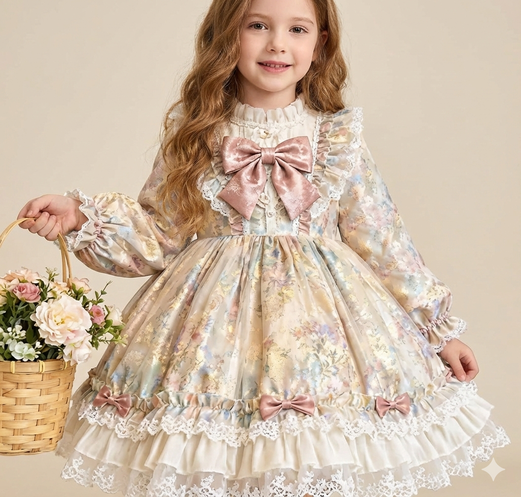 Long-Sleeve Vintage Lolita Princess Dress