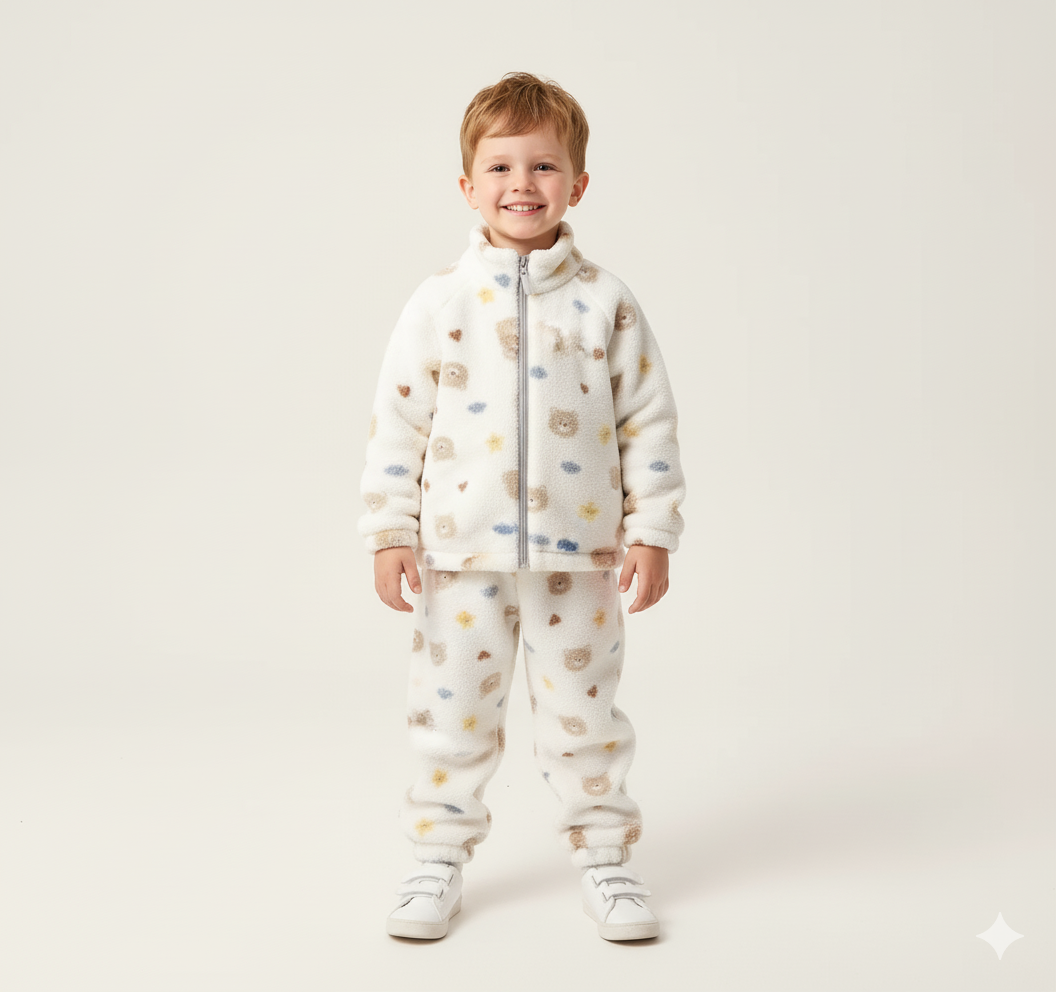 TeddyCozy Plush Fleece Set