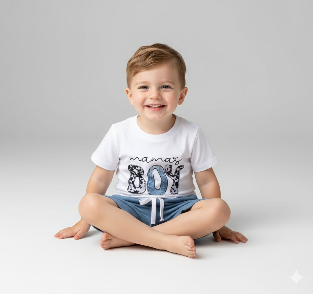 Printed T-Shirt & Casual Shorts Set