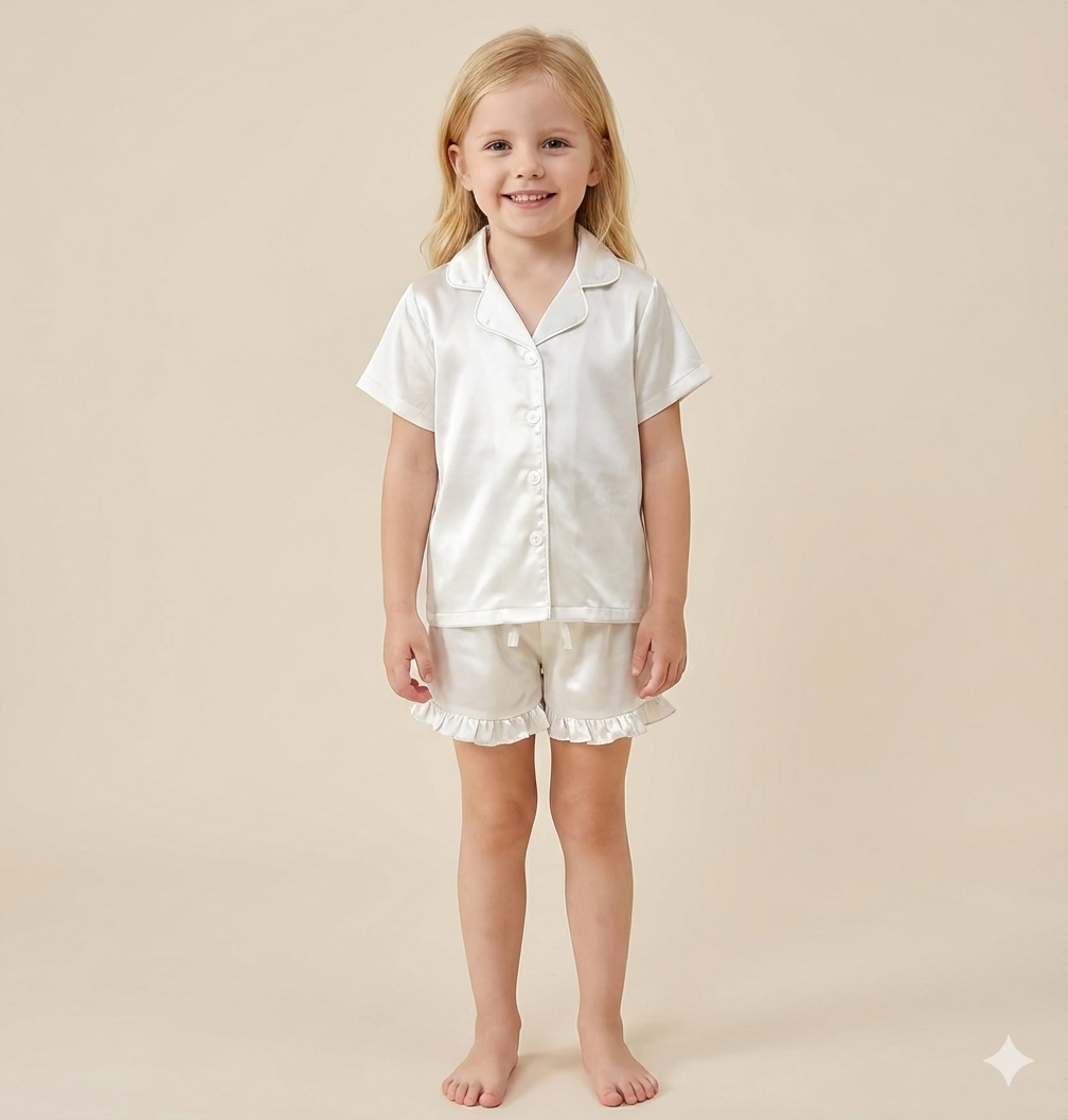The Little Dreamer Satin Pajama Set