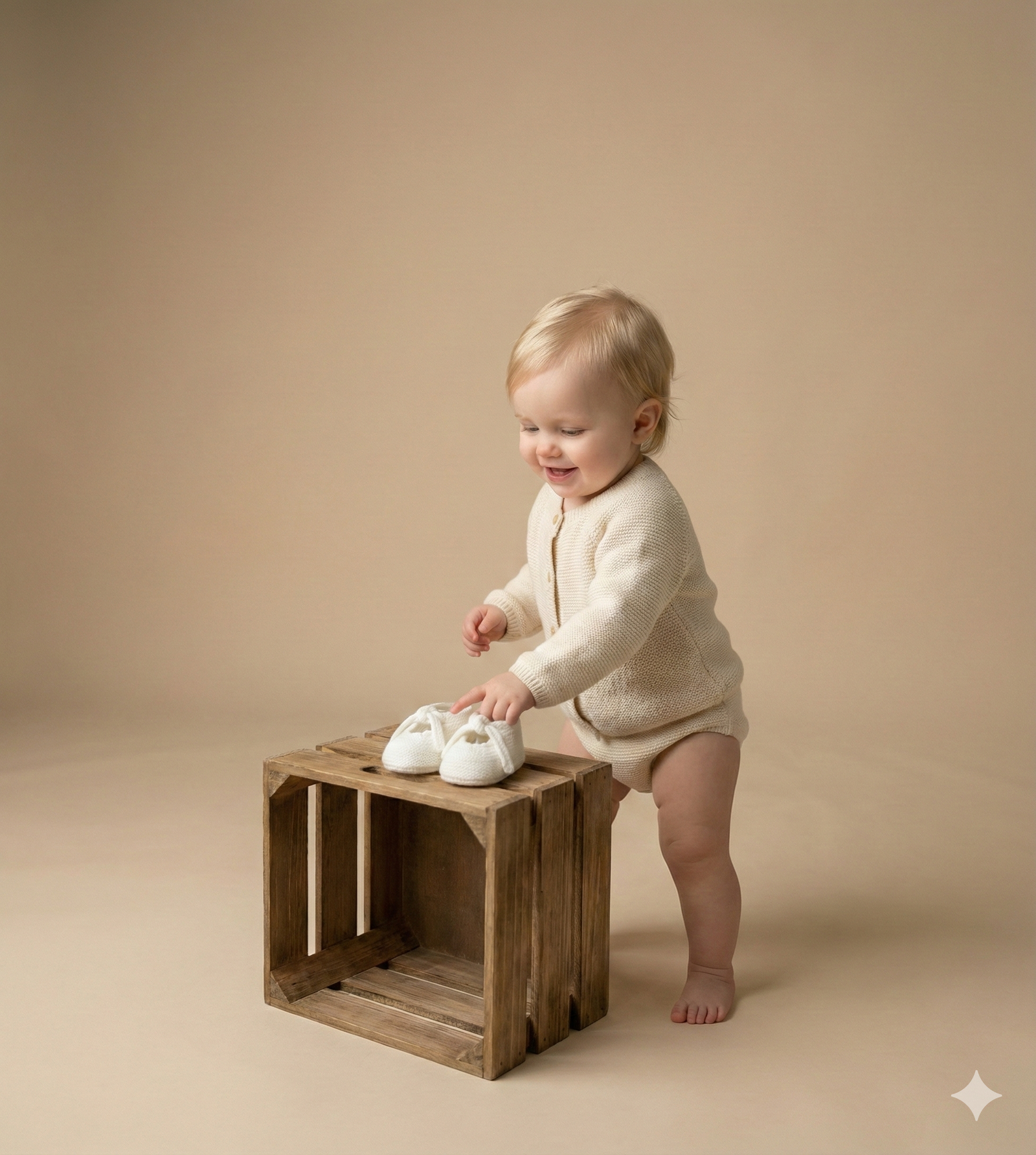 The First Cuddles Knitted Booties