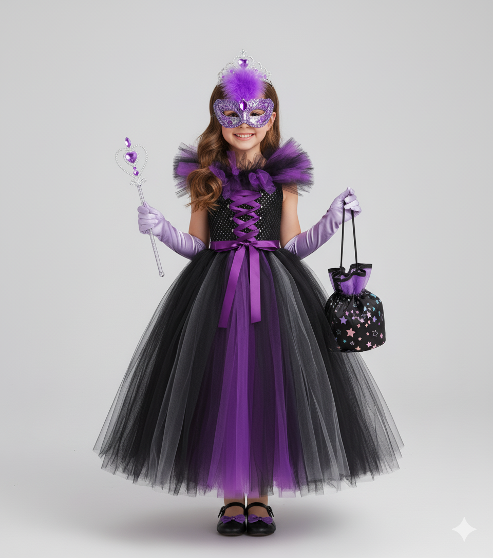 Girl's Dark Fairy Costume