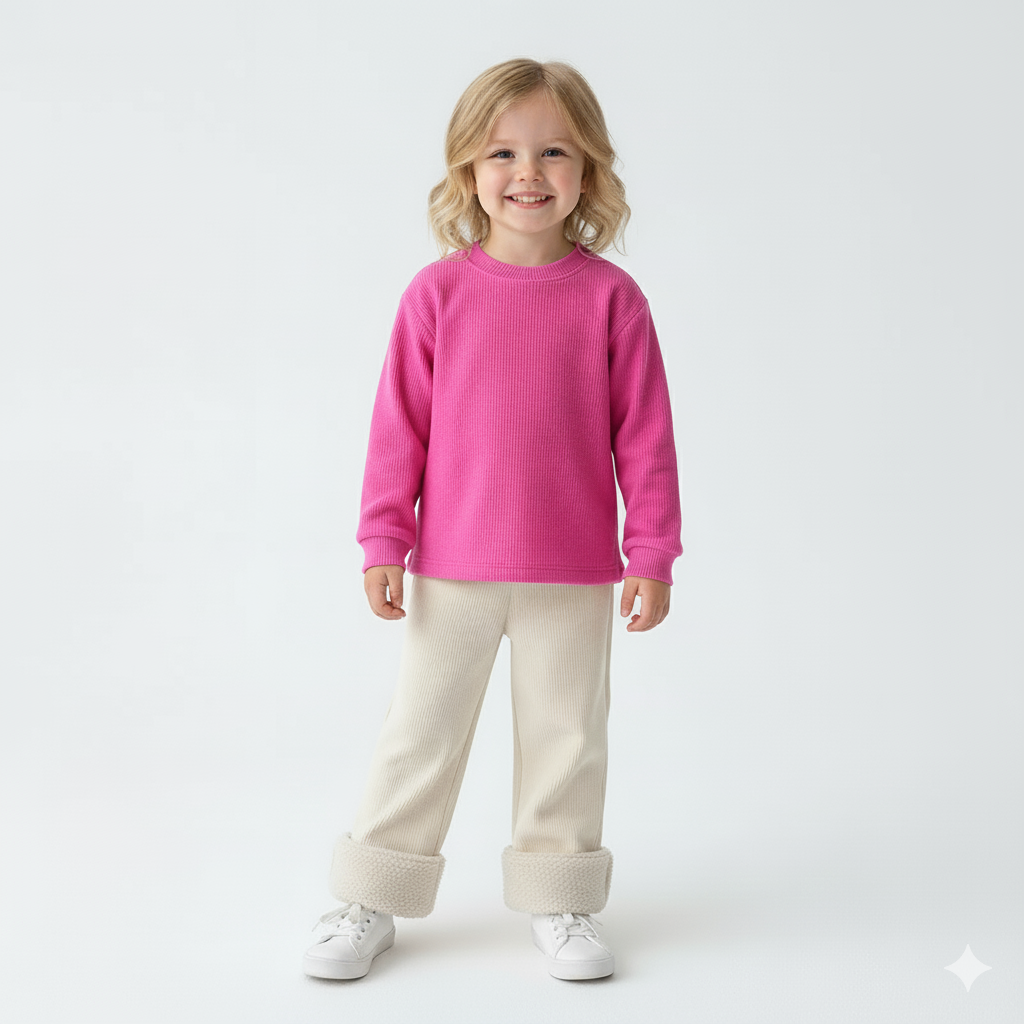 CloudLuxe Fleece-Lined Wide-Leg Pants