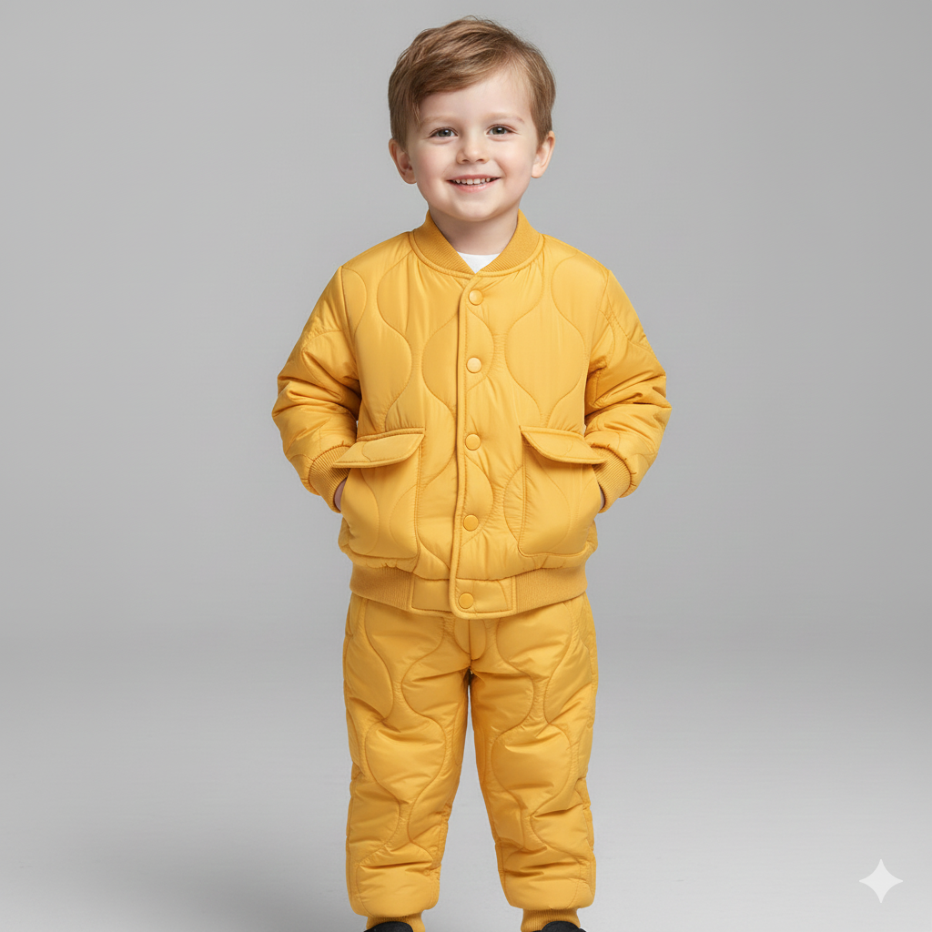 The Varsity Quilted Puffer Suit