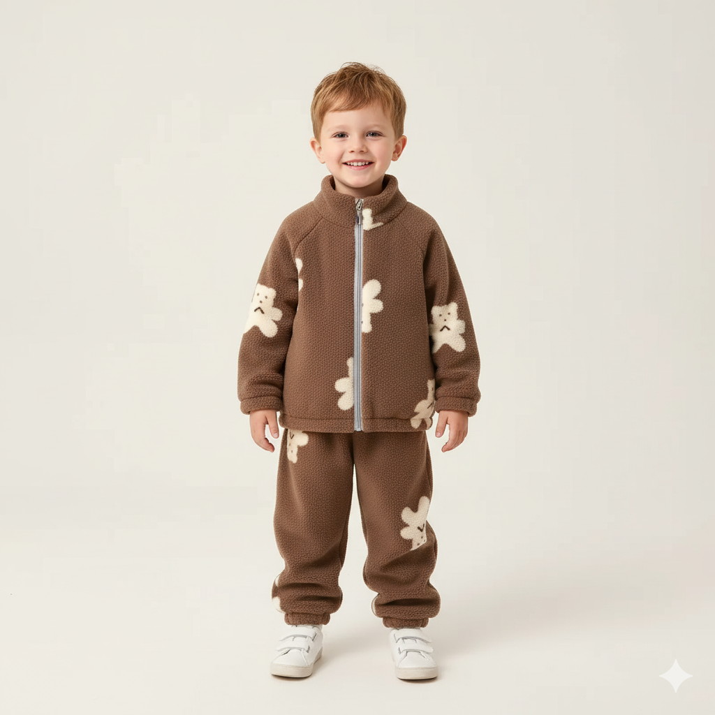 TeddyCozy Plush Fleece Set