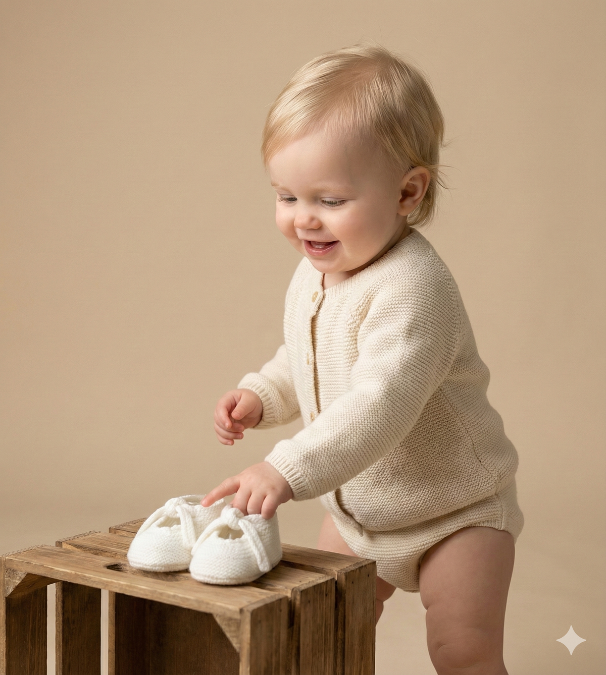 The First Cuddles Knitted Booties