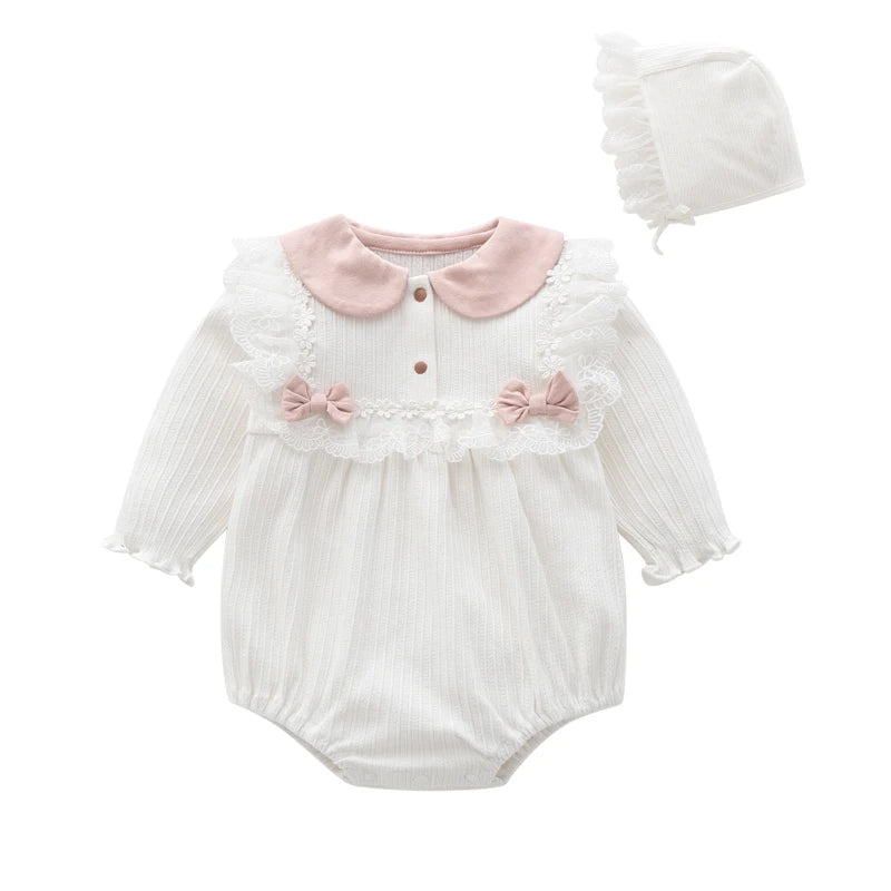 Princess Lace Baby Girl Romper