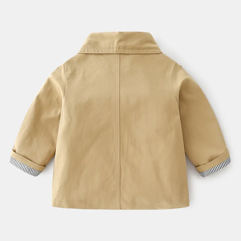 Kids' Classic Double-Breasted Trench Coat