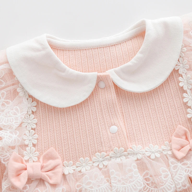 Princess Lace Baby Girl Romper