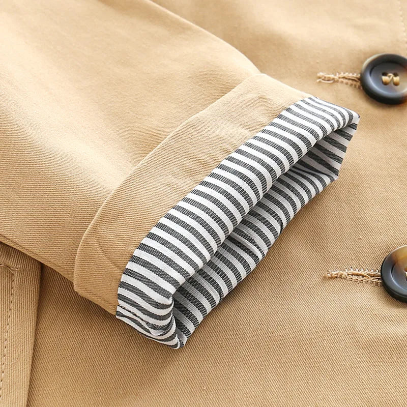 Kids' Classic Double-Breasted Trench Coat