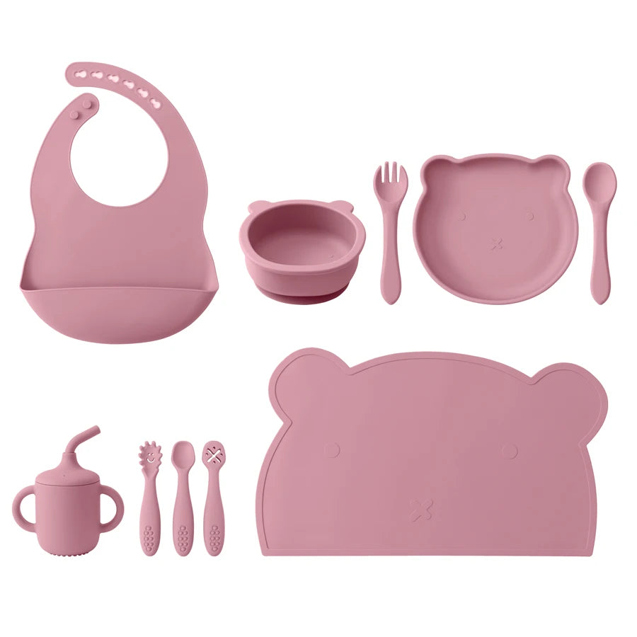 The First Bites 10-Piece Complete Silicone Feeding Set