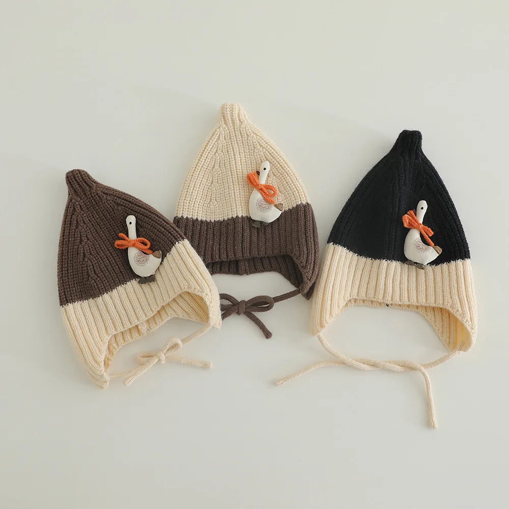 Kids Knitted Winter Hat with Ear Flaps