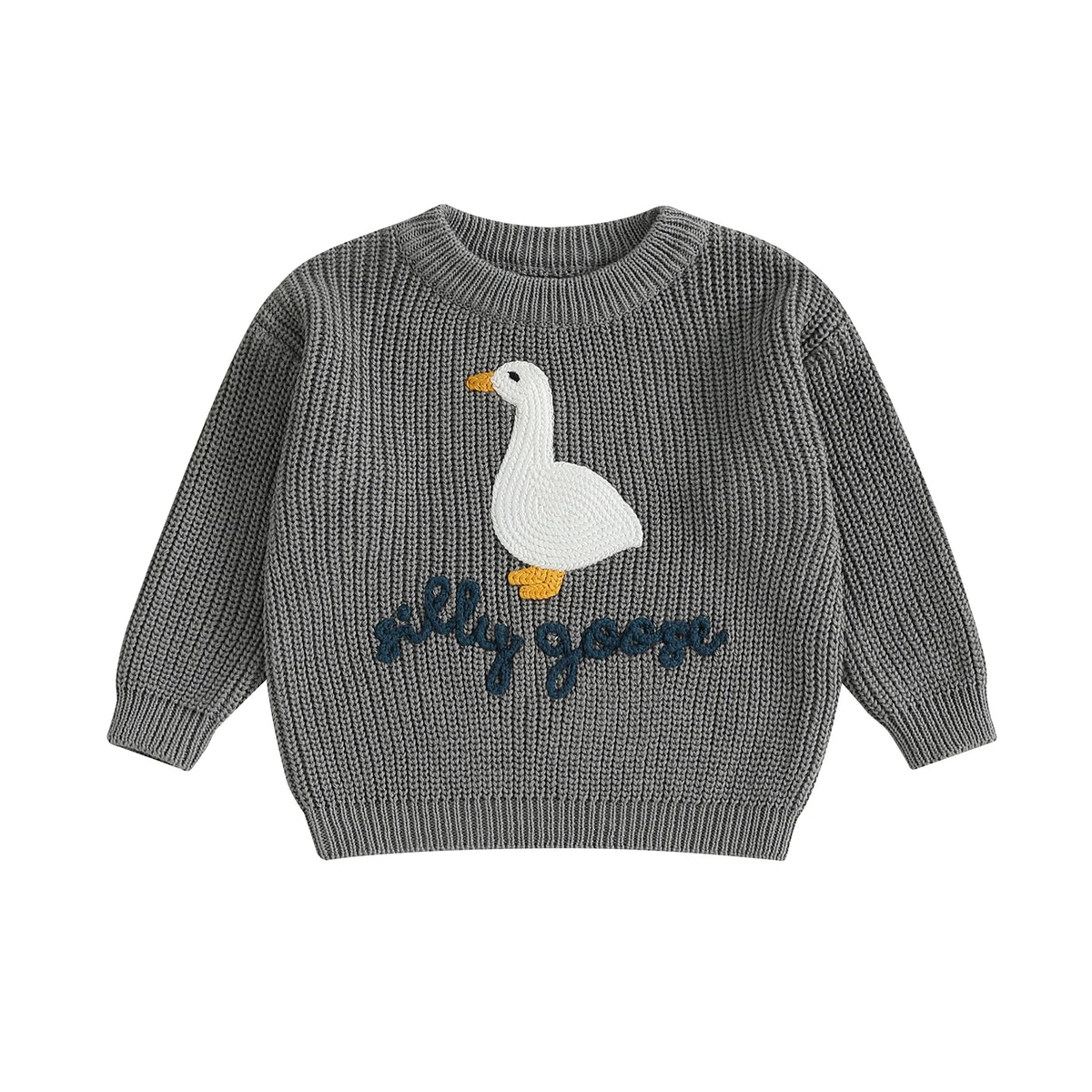 Baby & Toddler Goose Embroidered Sweater