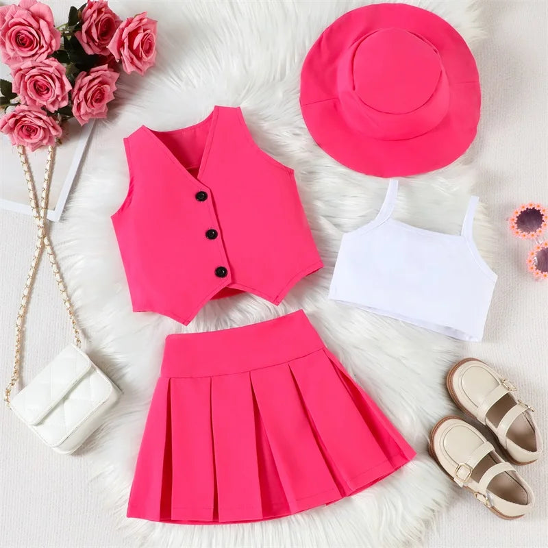 4-Piece Girl Summer Outfit Set
