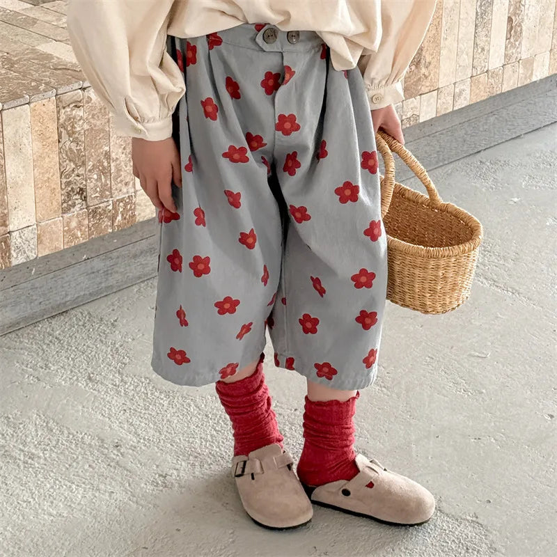 Unisex Printed Cotton Harem Pants for Kids