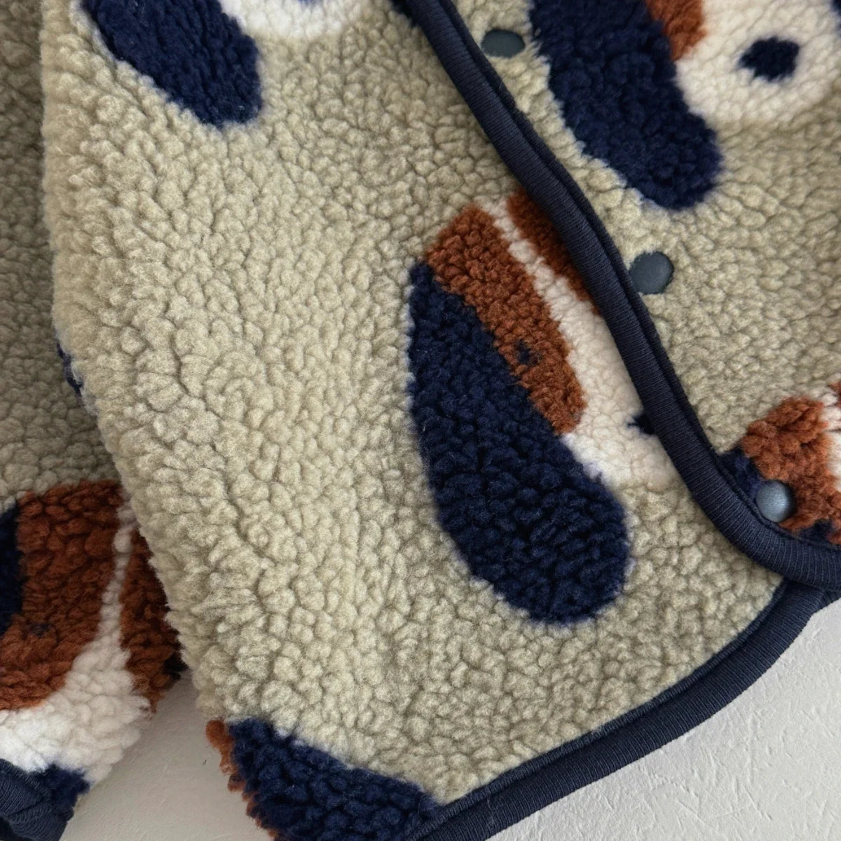 Baby & Toddler Dog Print Sherpa-Style Jacket