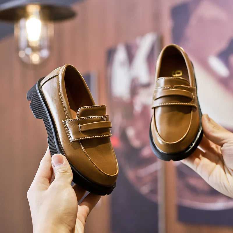 Toddler Boys' Loafers Slip-On PU Leather Shoes