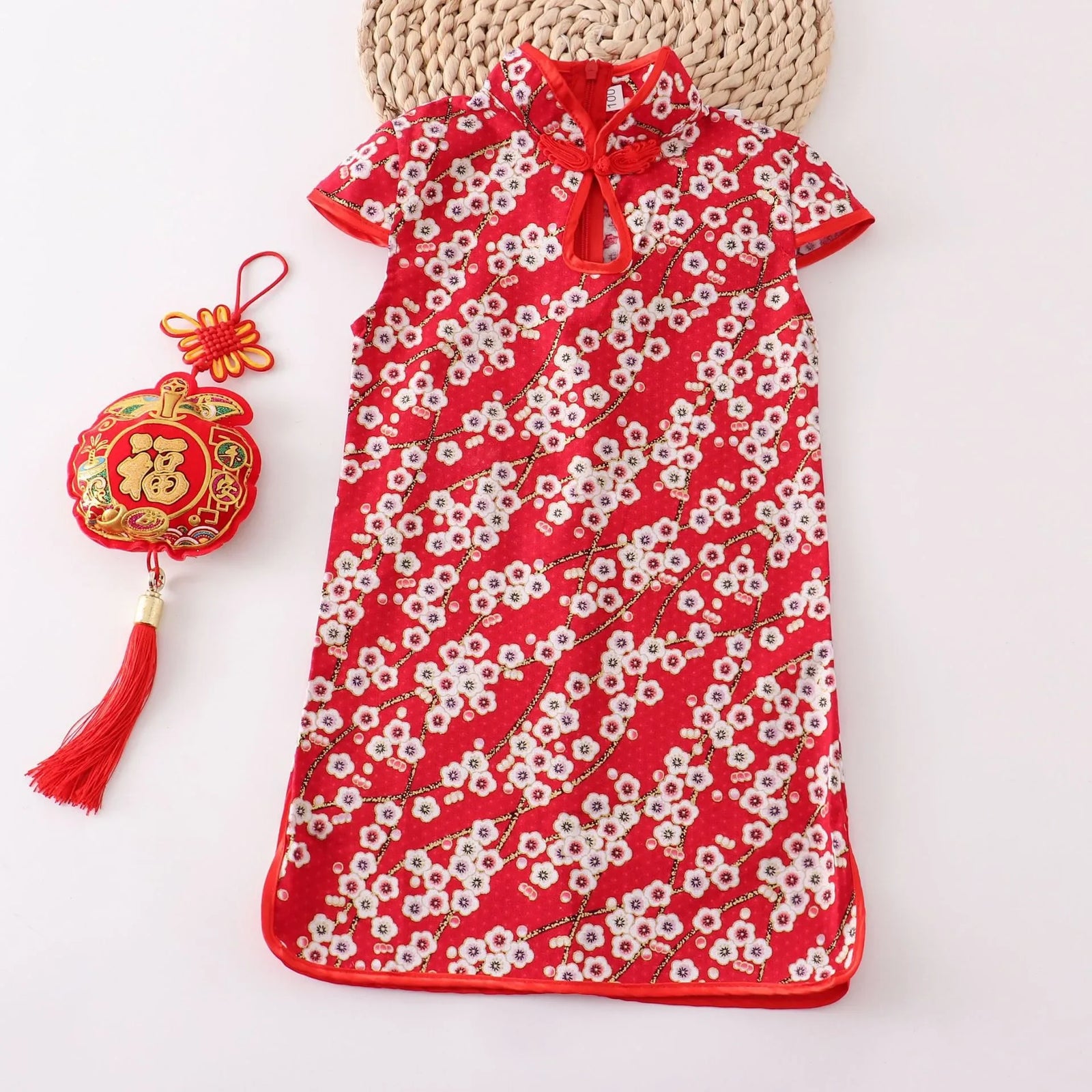 Girls' Traditional Chinese Cheongsam Summer Dress