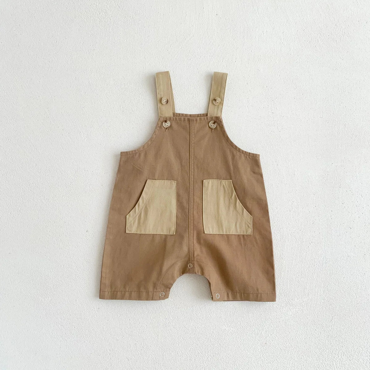 Fashion Pocket Design Strap Pants for Baby Boys