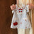 Embroidered Cherry Design dress and Matching Bag