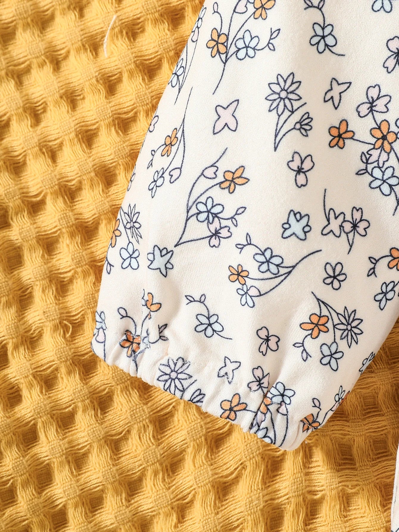 Baby Girl's Floral & Corduroy Fox Jumper Dress Set