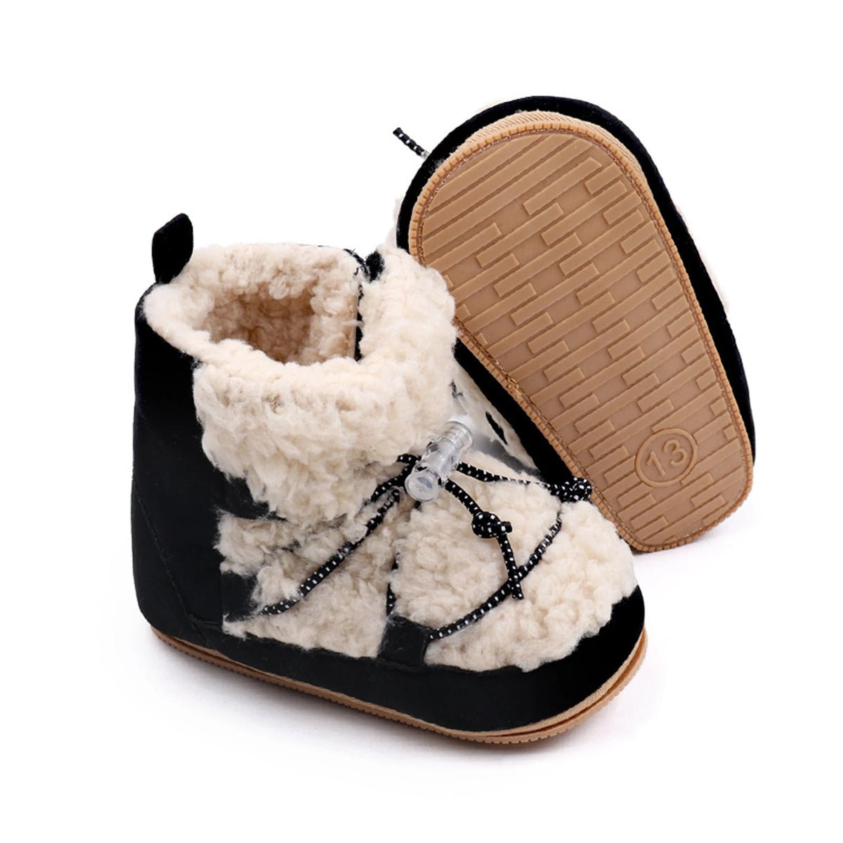 Baby Plush-Lined Winter Ankle Boots