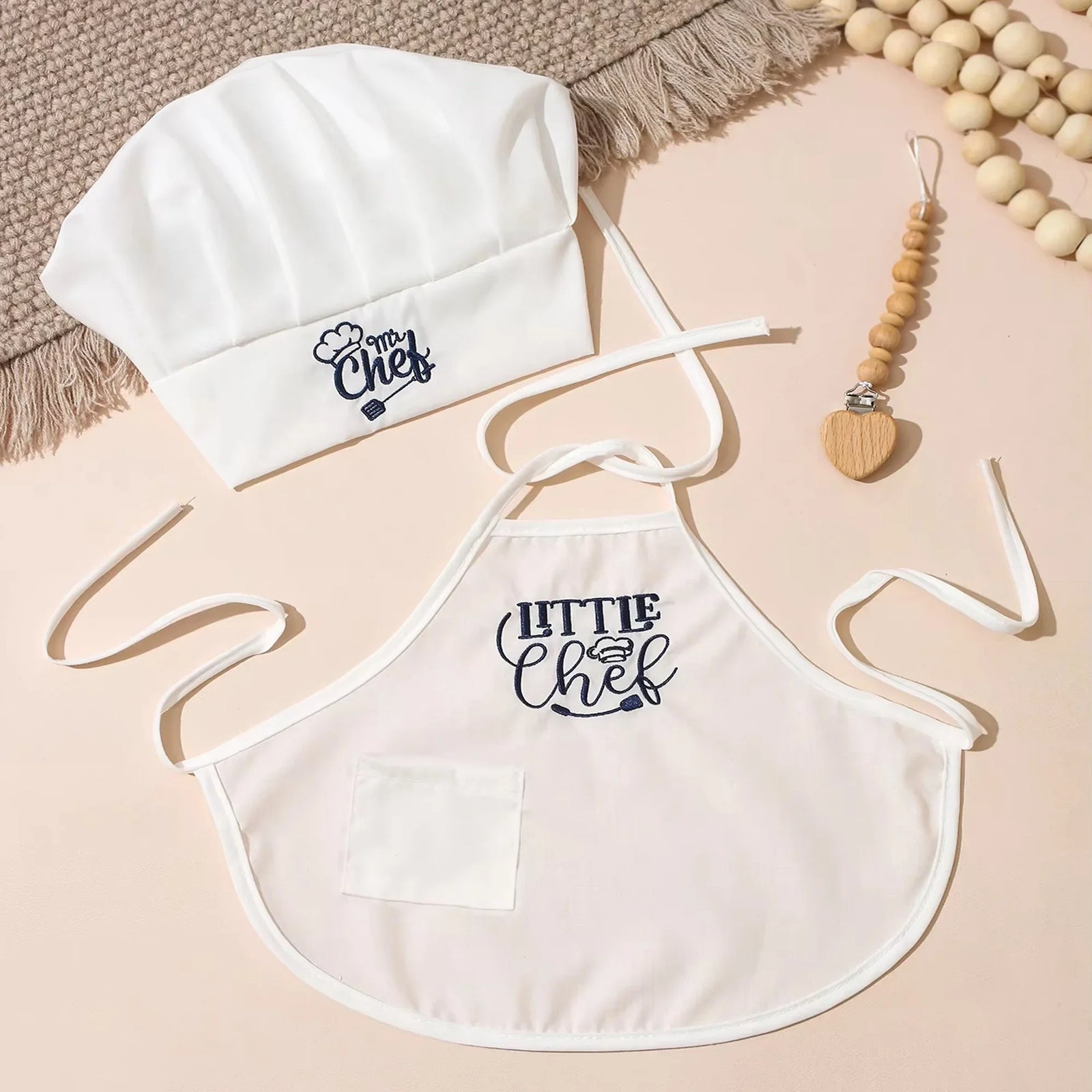 Baby Chef Costume Set with Apron & Hat