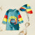 Toddler Boys Dinosaur Rash Guard Swimsuit Set