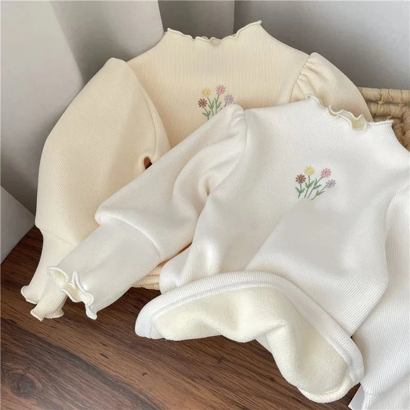 Soft and Warm Embroidered Top