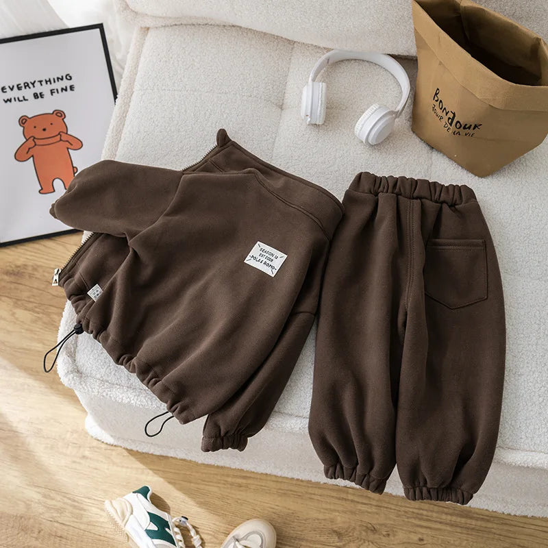 Unisex Ultra-Soft Fleece Sweatsuit Set