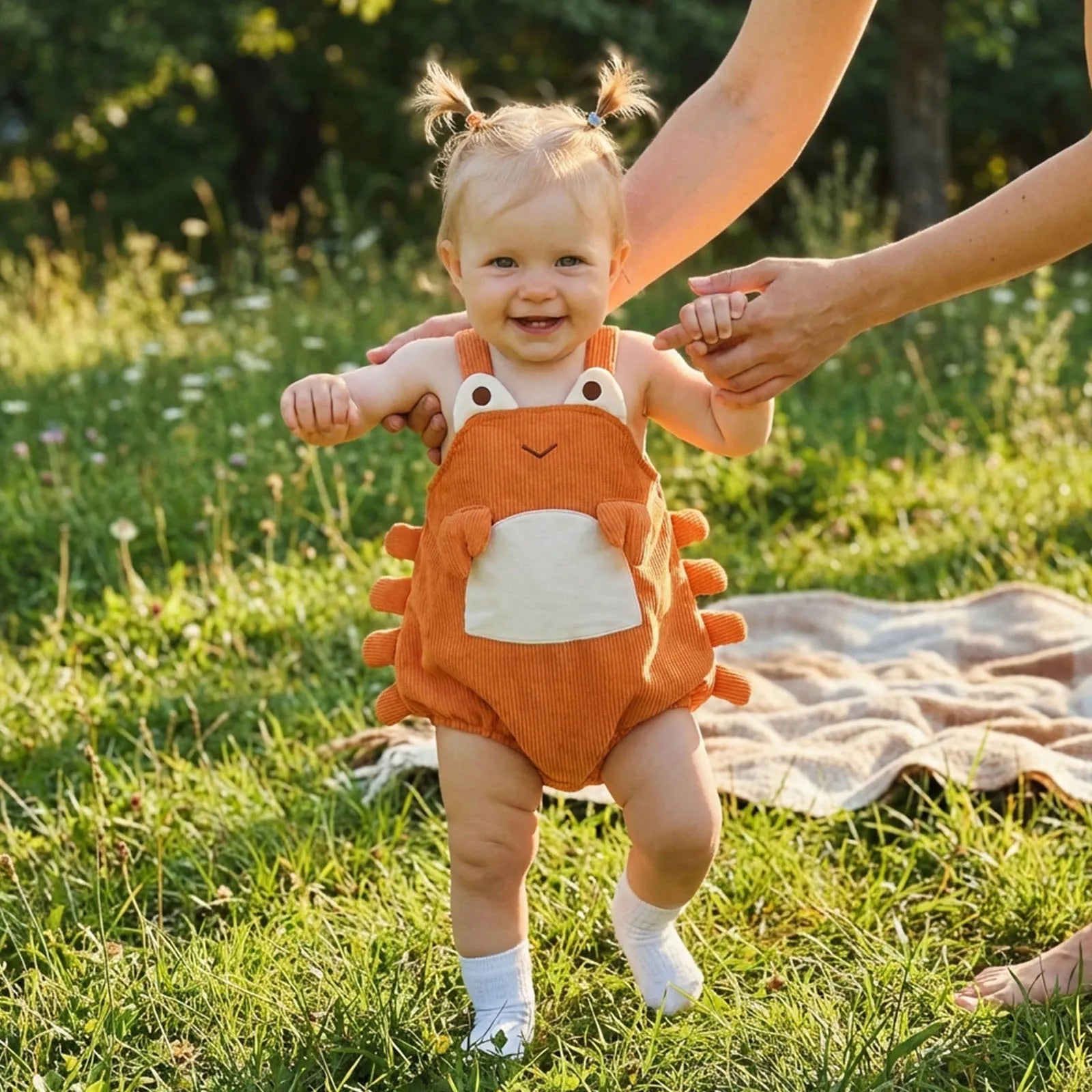 Baby Crab Halloween Costume Romper – Sleeveless Outfit
