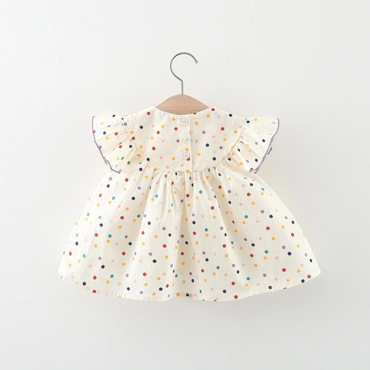 Embroidered Tulle & Polka Dot Dress